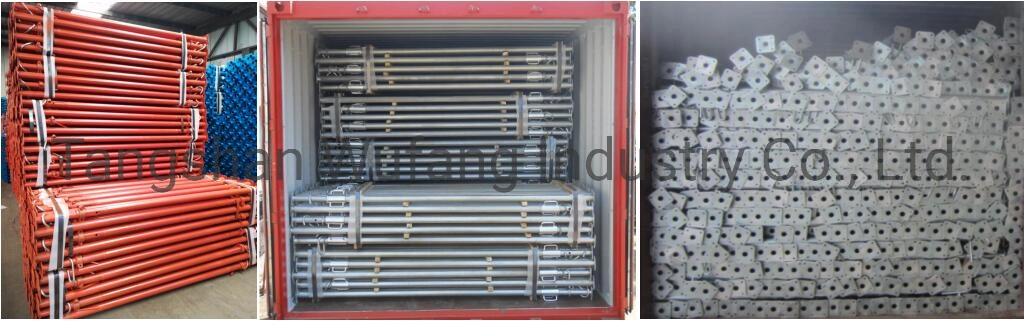 Painted Galvanised Formwork Deck Support Telescopicos Puntales Metalicos Scaffold Shoring Prop Adjustable Props Jack Scaffolding Steel Props