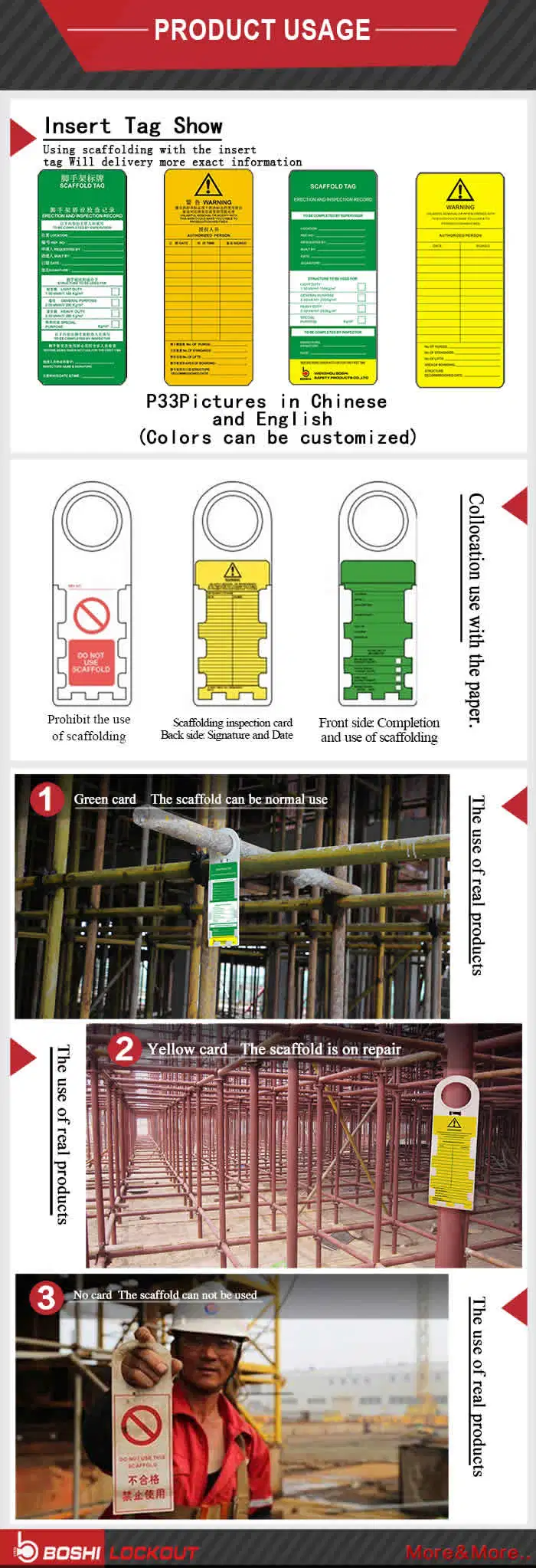 OEM High Quality Ladder Scaffolding Tag