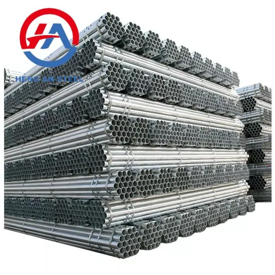Tubo per impalcature per materiali da costruzione zincato con diametro esterno di 48,3 mm e 3,5 mm